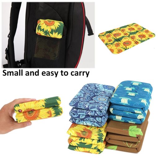 Outdoor Beach Picnic Folding Camping Mat Multiplayer Waterproof Sleeping Camping Pad Mat Moistureproof Beautiful Blanket