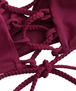 Sexy Women Bikini Tops Bandage Solid Push-up Padded Bra Swimsuit Swimwear Beachwear top bikinis 2020 mujer T@