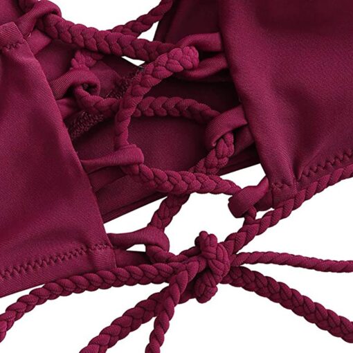 Sexy Women Bikini Tops Bandage Solid Push-up Padded Bra Swimsuit Swimwear Beachwear top bikinis 2020 mujer T@