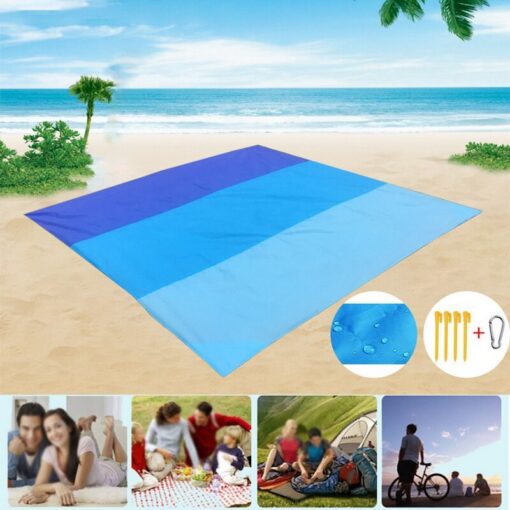 1Days Ship 200x210cm Beach Mat Waterproof Beach Blanket Outdoor Portable Picnic Mat Camping Ground Mat Camping Bed