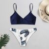 Bikini Women Swimwear Floral Random Print Bikini Set Push-Up Bikinis Sexy Biquini Swim Suit Female Beachwear Swimming