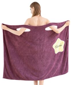 New Wearable Bath Towel Superfine Fiber Towels Soft and Absorbent Chic Towel for Autumn Hotel Home Bathroom Gifts Women Bathrobe