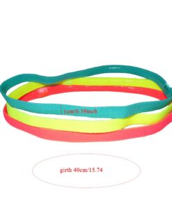 1 pc Women Men Yoga Headband Sport Anti-Slip Rubber Unisex Hair Accessories Summer New Fashion Fluorescent Green Hairband