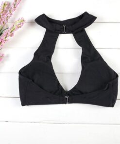 Women Swimsuit Bikini Set Halter Hollow Out 2 Piece Swimming Bathing Suits Female Swimwear 2020 Summer Beachwear Bikinis Set