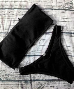 2019 Solid Bikini Brazillian Swimsuit Women Bikini Set Sexy Off Shoulder Swimwear Female Swimming Biquini Maillot De Bain Femme