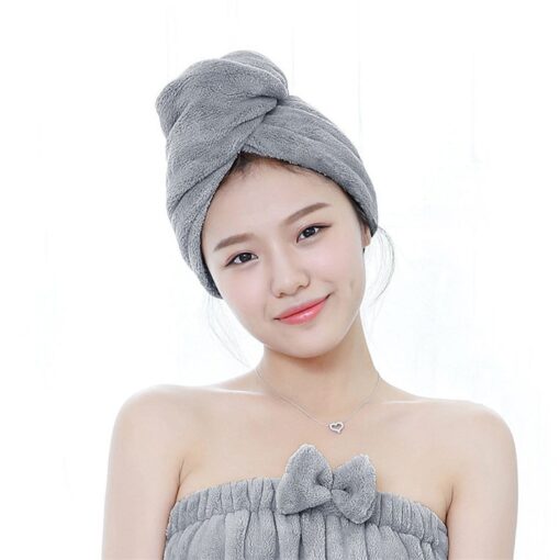 Women Bathroom Super Absorbent Quick-drying Thicker microfiber Bath Towel Hair Dry Cap Salon Towel rapid drying hair towel