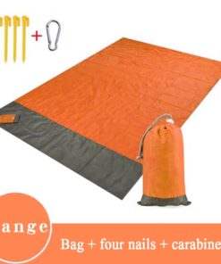 Outdoor Portable Beach Mat Folding Camping Pocket Picnic Mat Waterproof Moistureproof Tent Ground Mattress Lightweight Blanket