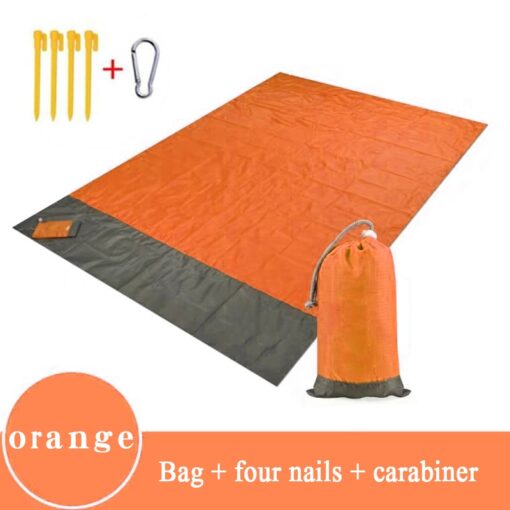 Outdoor Portable Beach Mat Folding Camping Pocket Picnic Mat Waterproof Moistureproof Tent Ground Mattress Lightweight Blanket