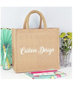 Custom striped monogrammed beach tote bag, personalize name monogram Initials burlap tote mom basket bags pouches shopping jutes